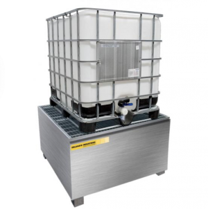 Bac de rétention en inox 1 IBC